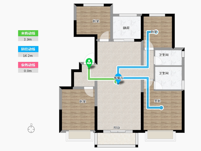 河北省-唐山市-和泓大成府-112.02-户型库-动静线