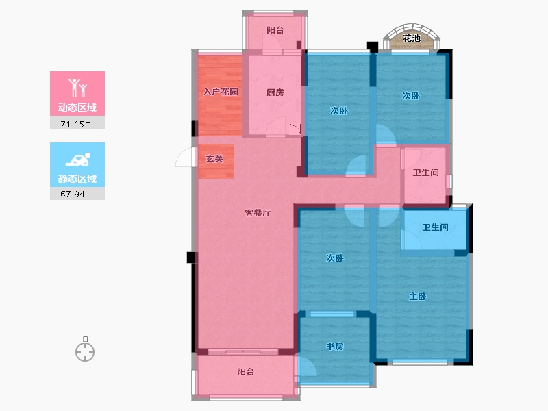 四川省-成都市-嘉合凤凰岛-123.72-户型库-动静分区