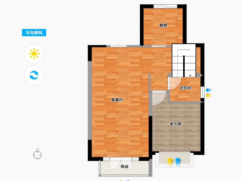 河北省-保定市-上河天著-63.79-户型库-采光通风