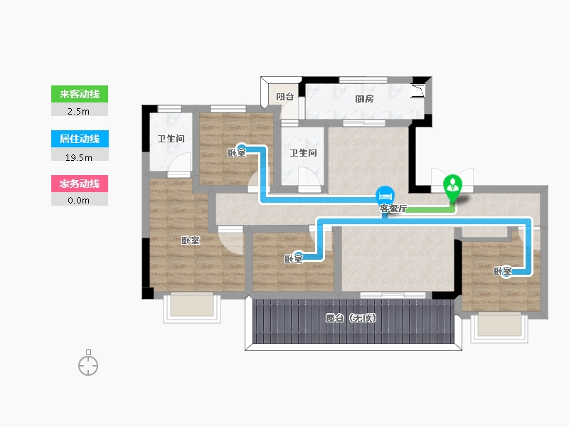 四川省-成都市-首开龙湖紫云赋-85.65-户型库-动静线