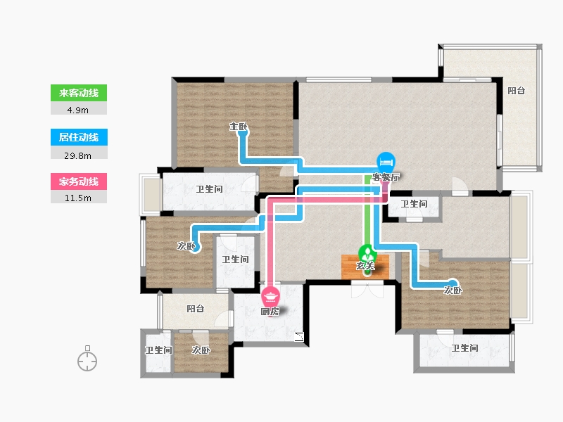 四川省-成都市-麓玥府-193.33-户型库-动静线