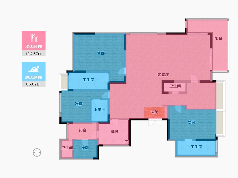 四川省-成都市-麓玥府-193.33-户型库-动静分区