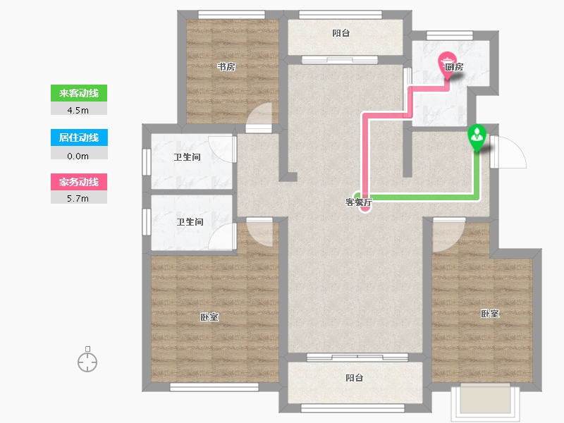 河北省-保定市-印象城滨江悦-89.00-户型库-动静线