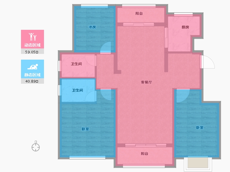 河北省-保定市-印象城滨江悦-89.00-户型库-动静分区