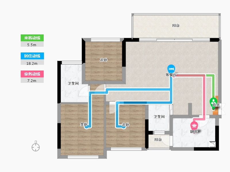 广西壮族自治区-柳州市-金科天宸-96.45-户型库-动静线