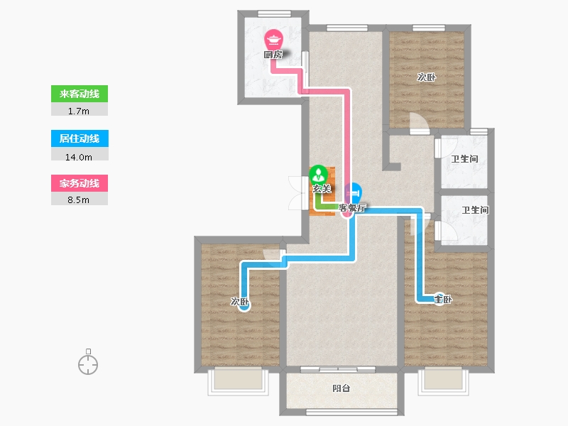 河北省-邢台市-盛世大观-105.00-户型库-动静线