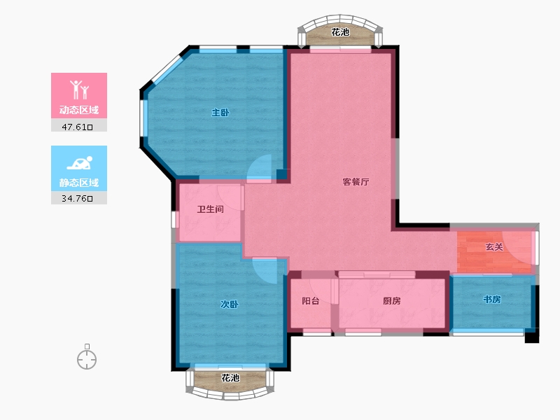 四川省-成都市-嘉合凤凰岛-77.35-户型库-动静分区