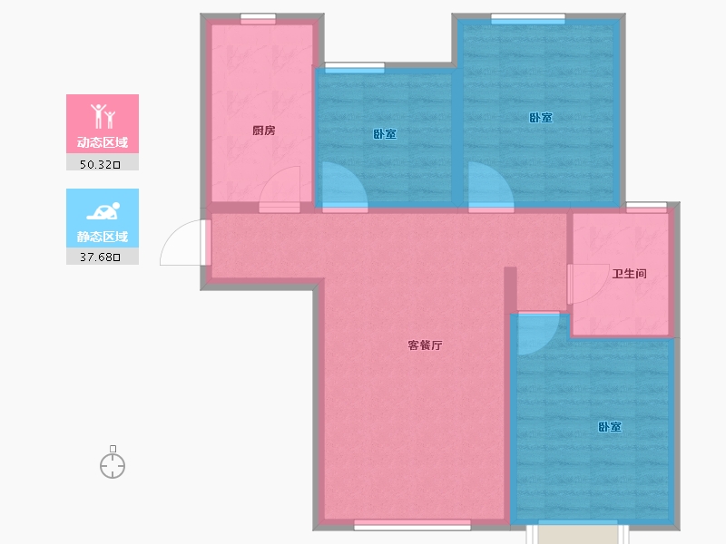 河北省-保定市-三利中和城-78.91-户型库-动静分区