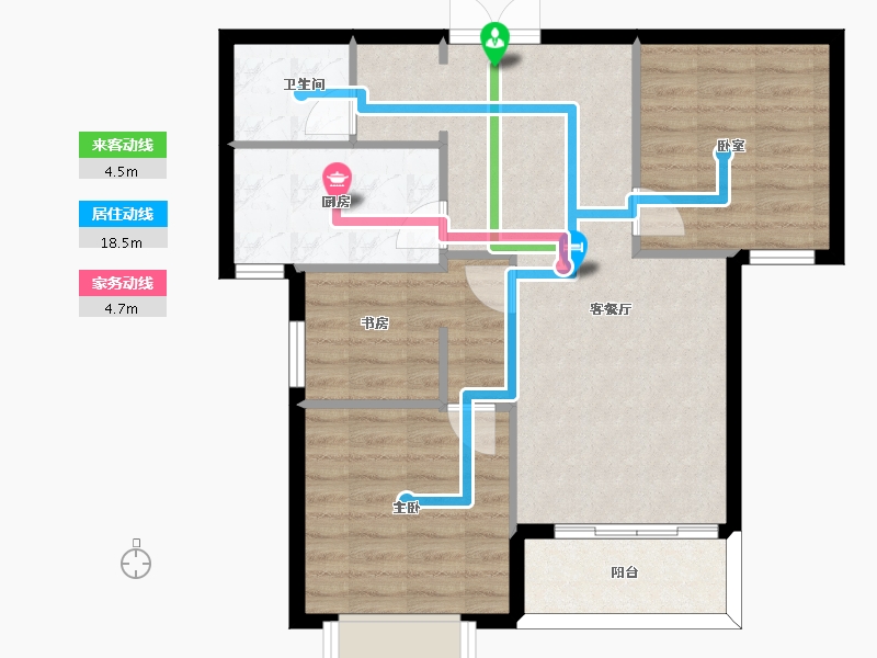 河北省-邯郸市-澜湾-73.65-户型库-动静线