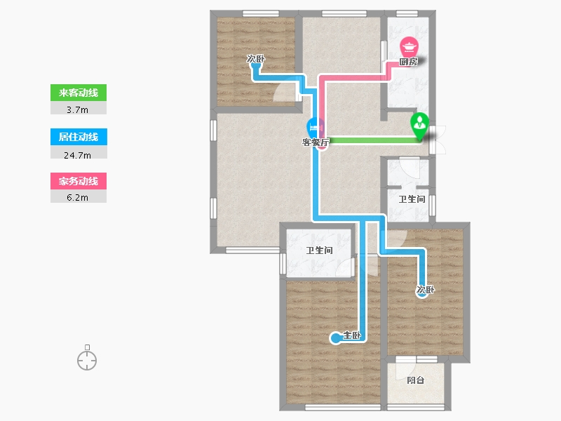 河北省-唐山市-荣盛御府-101.30-户型库-动静线