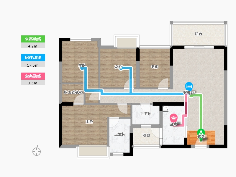 四川省-成都市-正坤悦澜庭-97.17-户型库-动静线