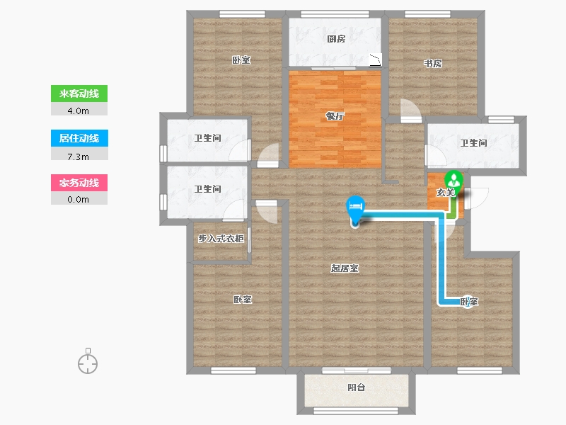 河北省-保定市-香溪美园-132.00-户型库-动静线