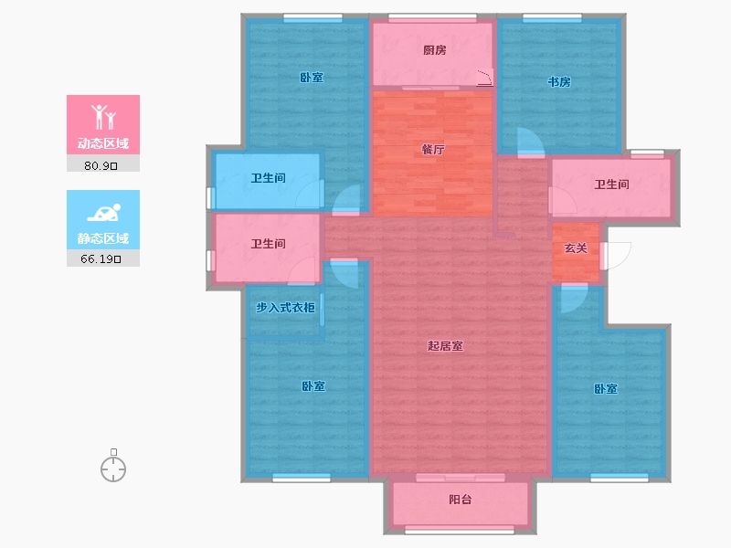 河北省-保定市-香溪美园-132.00-户型库-动静分区