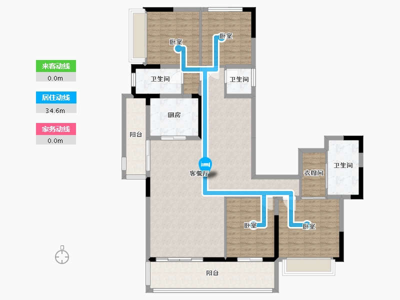 四川省-成都市-华润置地未来之城-137.06-户型库-动静线