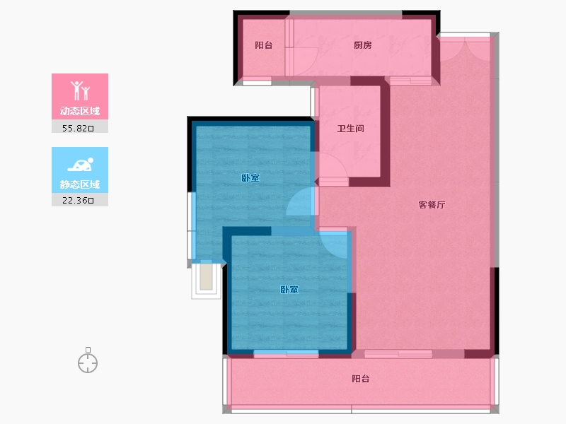 四川省-成都市-天府明珠-68.80-户型库-动静分区