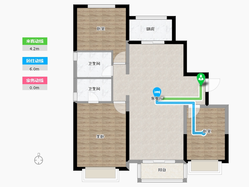 河北省-唐山市-和泓大成府-103.54-户型库-动静线