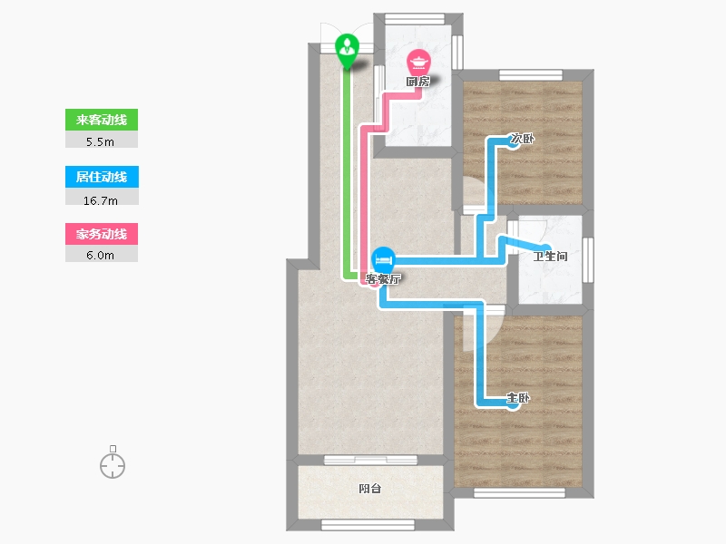 河北省-石家庄市-高远森霖城-61.01-户型库-动静线