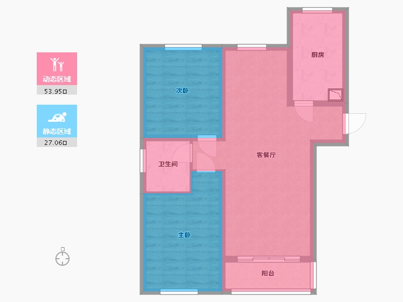 河北省-保定市-香溪名门-71.99-户型库-动静分区