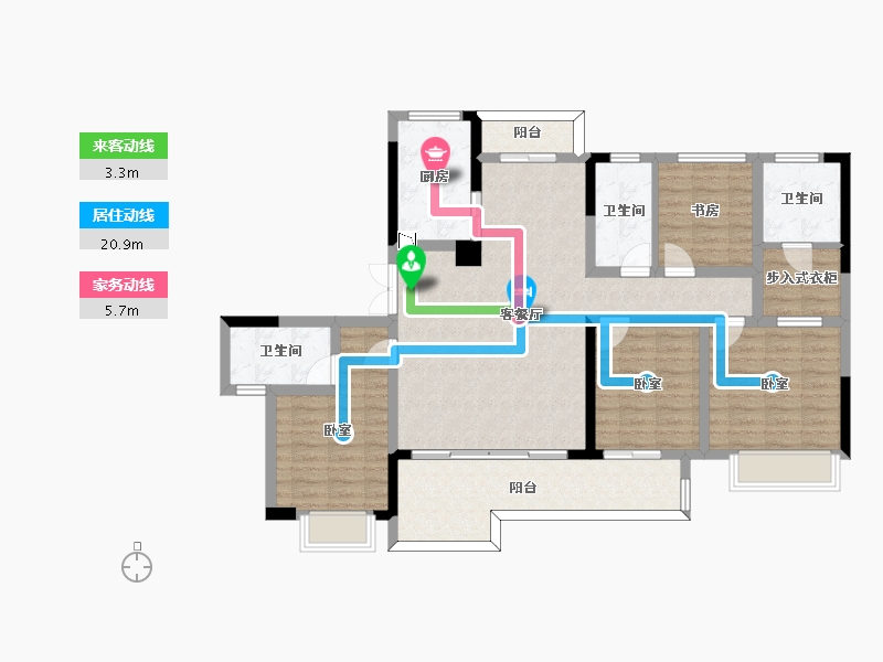 四川省-成都市-金科博翠湾-115.96-户型库-动静线