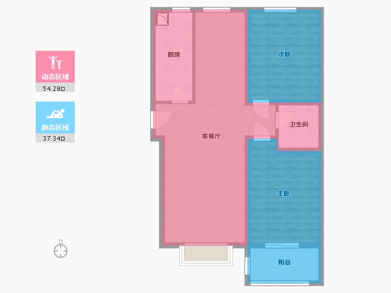 河北省-保定市-香溪名门-82.00-户型库-动静分区