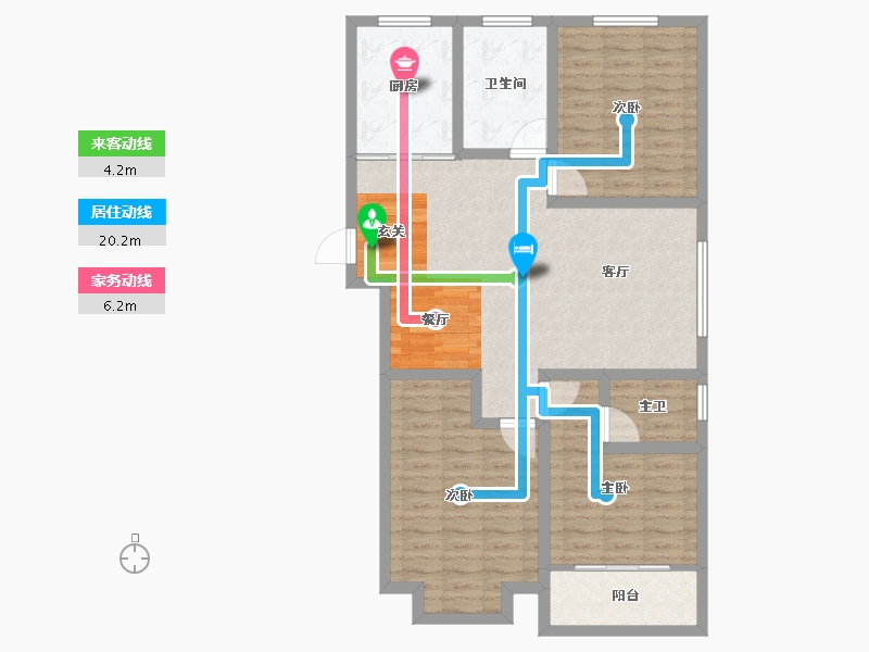 河北省-保定市-紫竹苑-102.38-户型库-动静线