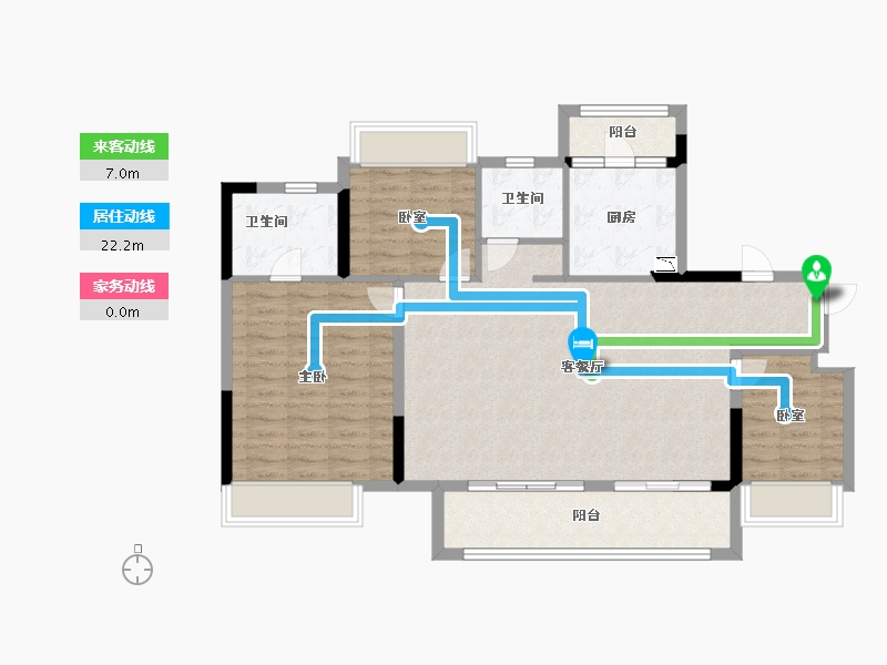 贵州省-遵义市-美的悦江府-100.42-户型库-动静线