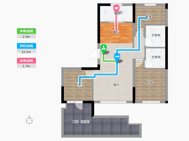 河北省-保定市-易水悦府-88.79-户型库-动静线