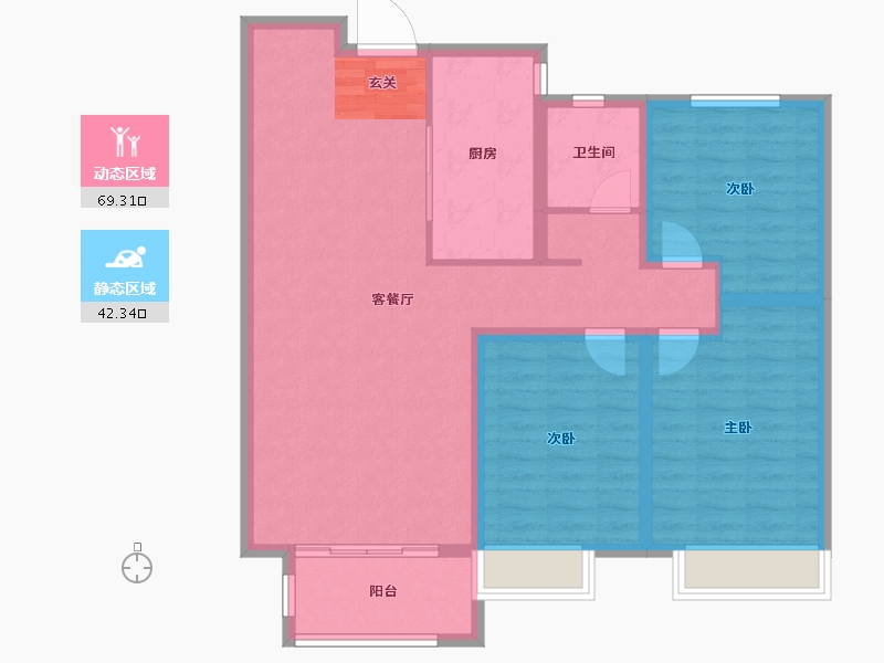 河北省-邢台市-皓顺茂-100.64-户型库-动静分区