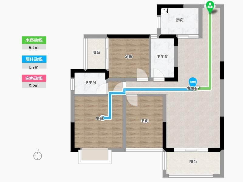 广西壮族自治区-桂林市-东舜状元世家-85.42-户型库-动静线