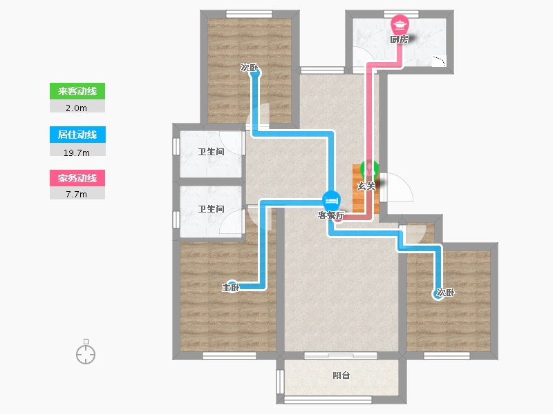 河北省-邢台市-中豪熙湖悦府-83.15-户型库-动静线