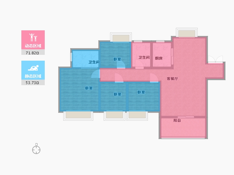 云南省-昆明市-旅泰荷樾-112.01-户型库-动静分区