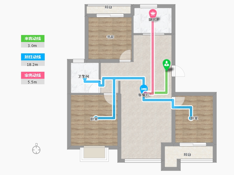 河北省-保定市-印象城滨江悦-73.00-户型库-动静线