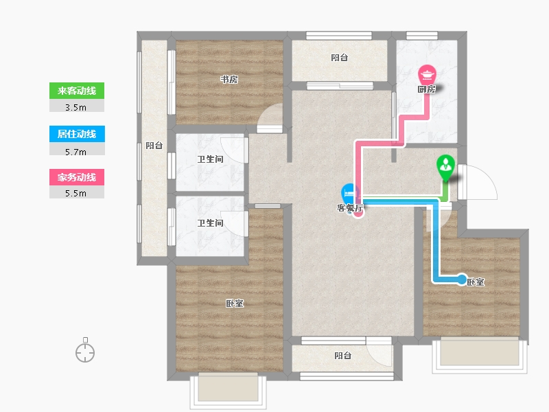 河北省-保定市-印象城滨江悦-82.32-户型库-动静线