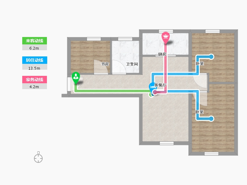 河北省-保定市-金泰春风里-72.09-户型库-动静线