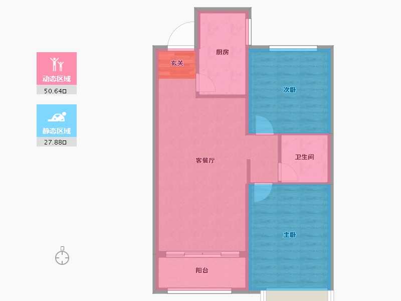 河北省-邢台市-中鼎麒麟瑞-71.00-户型库-动静分区