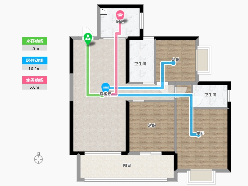 贵州省-贵阳市-保利公园2010-95.19-户型库-动静线