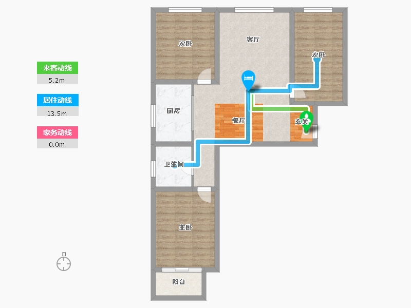 河北省-保定市-紫竹苑-90.10-户型库-动静线