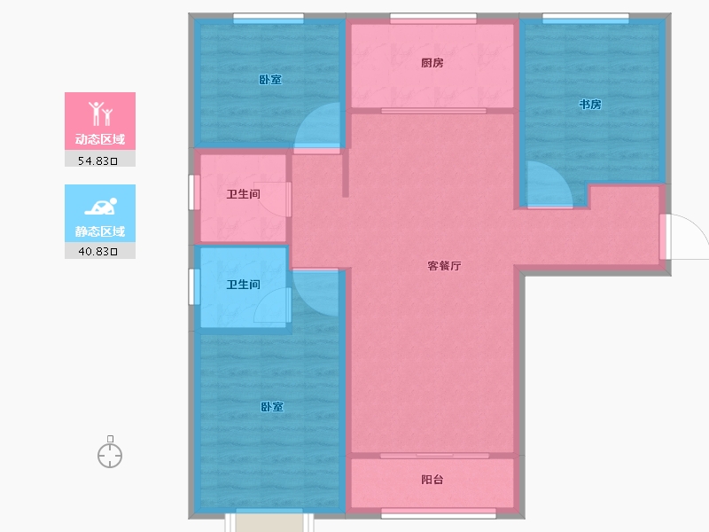 河北省-保定市-鹏渤印象城-86.01-户型库-动静分区