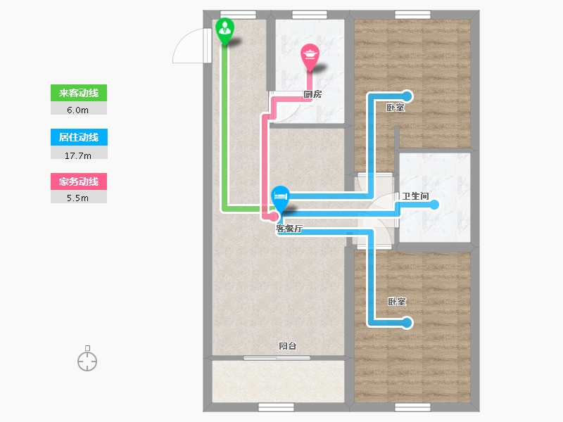 河北省-保定市-花溪壹号院-71.94-户型库-动静线