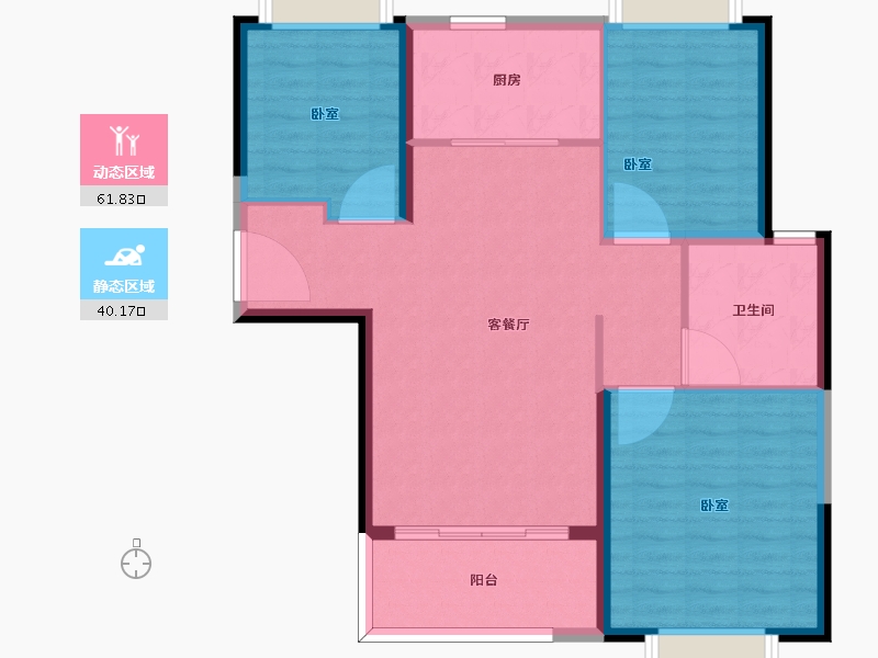 河北省-邯郸市-恒大翡翠御庭-93.01-户型库-动静分区