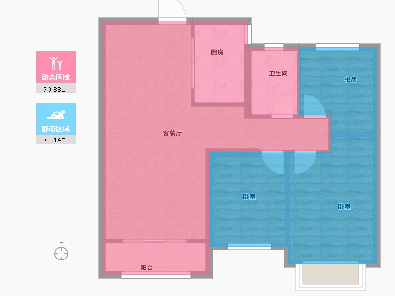 河北省-保定市-鹏渤印象城-75.00-户型库-动静分区