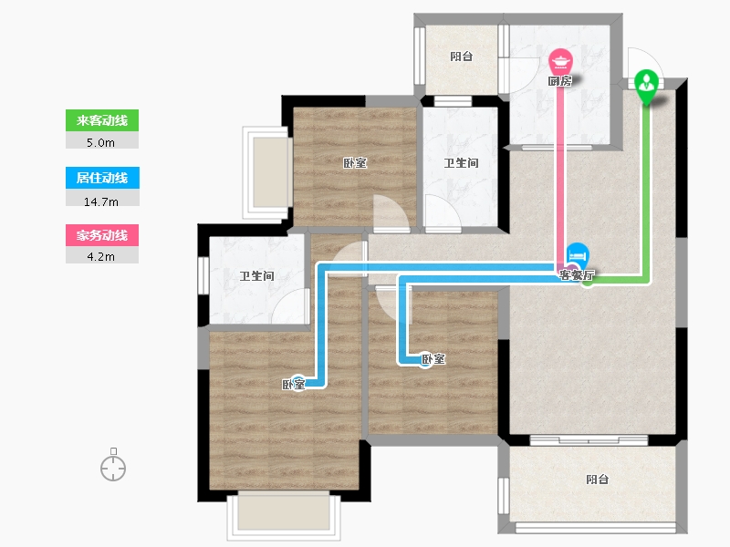 四川省-成都市-成都恒大滨河左岸-80.44-户型库-动静线