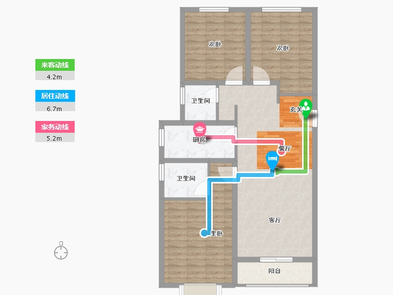 河北省-保定市-尚熙城-96.05-户型库-动静线