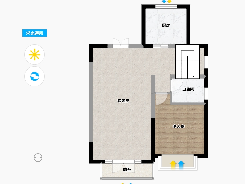 河北省-保定市-上河天著-64.05-户型库-采光通风