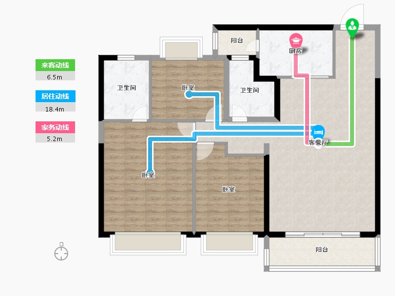 河北省-邯郸市-恒大绿洲-113.03-户型库-动静线