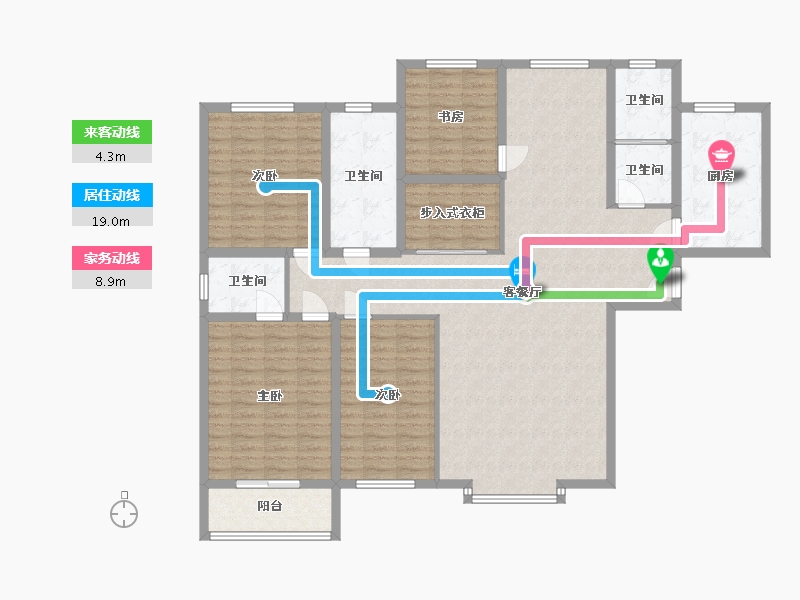 河北省-保定市-泽龙阳光国际-155.30-户型库-动静线