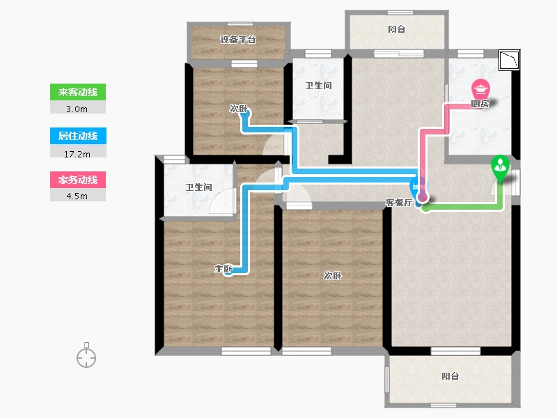 安徽省-六安市-柏庄春暖花开-95.04-户型库-动静线