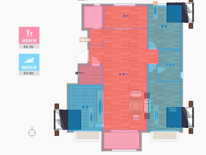 河北省-保定市-尚熙城-108.00-户型库-动静分区