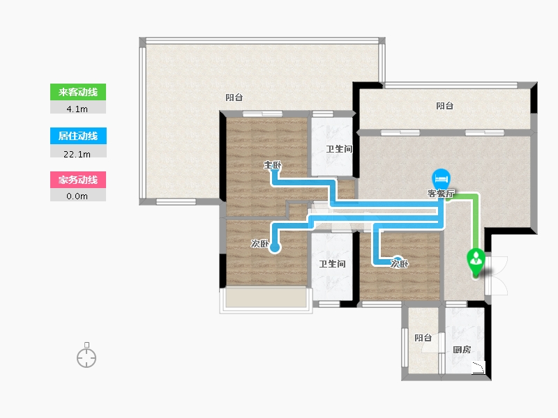 贵州省-贵阳市-中环国际阅湖-117.67-户型库-动静线