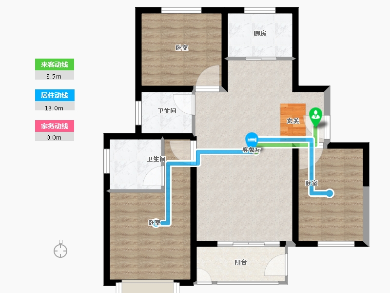 河北省-保定市-上河天著-88.00-户型库-动静线